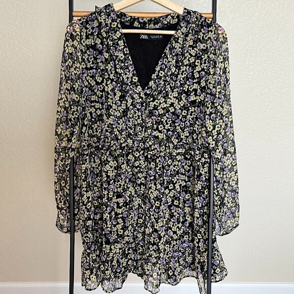 Zara Mini Dress Size L - Picture 4 of 9